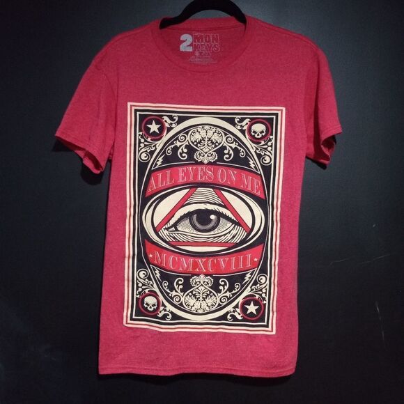 All Eyes On Me Short Sleeve T-Shirt By 2 Monkeys - Picture 1 of 4
